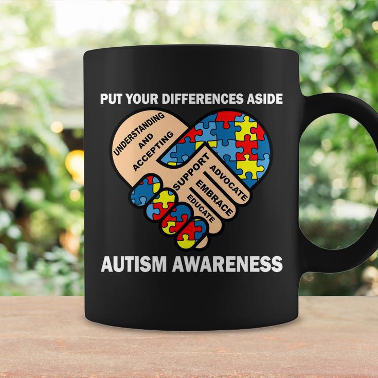 Put Your Differences Aside Autism Awareness Coffee Mug Gifts ideas