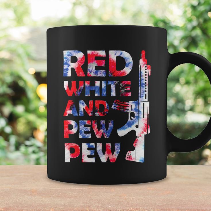 Red White And Pew 4Th Of July Patriotic Gun American Flag Coffee Mug Gifts ideas