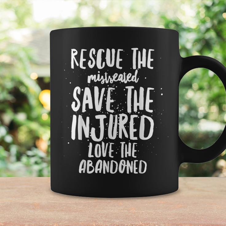Rescue Save Love - Cute Animal Rescue Dog Cat Lovers Coffee Mug Gifts ideas