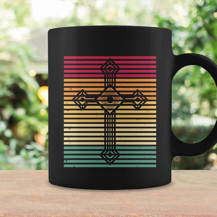 Retro Christian Gift Vintage Catholic Cross Christianity Great Gift Coffee Mug Gifts ideas