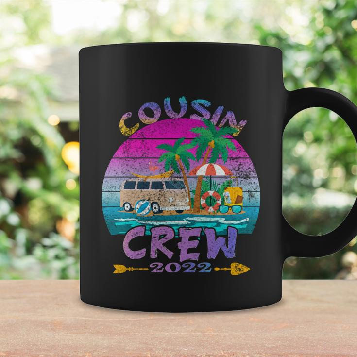 Retro Cousin Crew Vacation 2022 Beach Trip Family Matching Gift Coffee Mug Gifts ideas