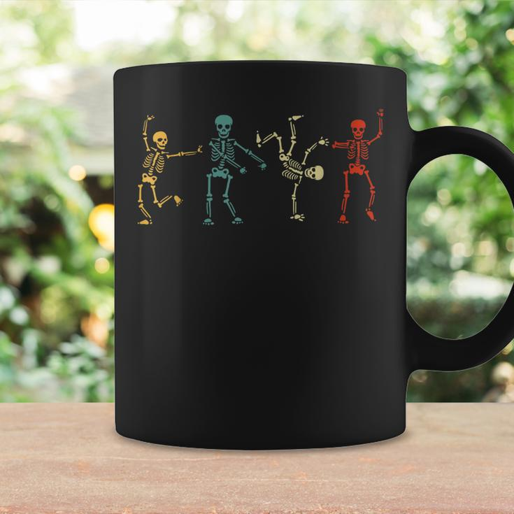 Retro Dancing Skeleton Dance Challenge Girls Boys Halloween Coffee Mug Gifts ideas