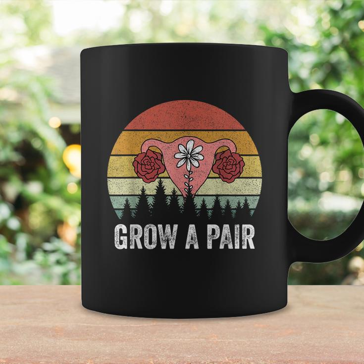 Retro Feminist Movement Grow A Pair Ovaries Coffee Mug Gifts ideas
