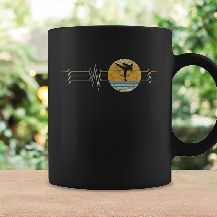 Retro Heartbeat Karate Sport Lifeline Vintage Coffee Mug Gifts ideas