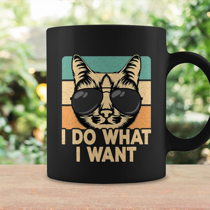 Retro I Do What I Want Funny Cat Lover Coffee Mug Gifts ideas