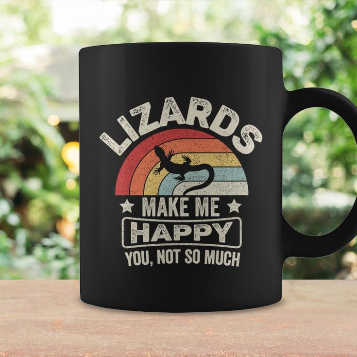 Retro Lizards Make Me Happy You Not So Much Lizard Lover Cool Gift Coffee Mug Gifts ideas