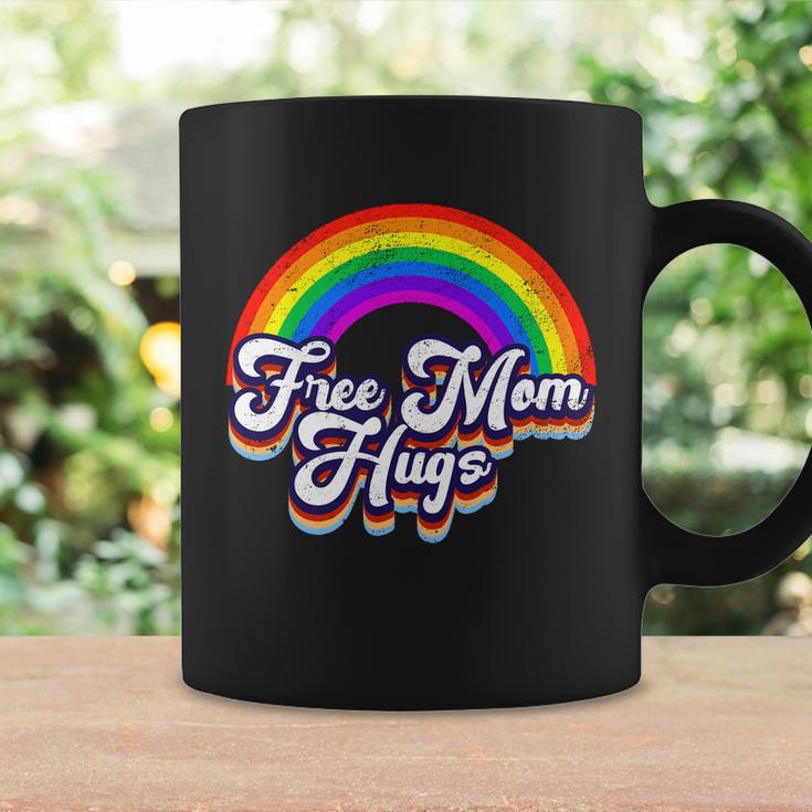 Retro Vintage Free Mom Hugs Rainbow Lgbtq Pride Tshirt V2 Coffee Mug Gifts ideas