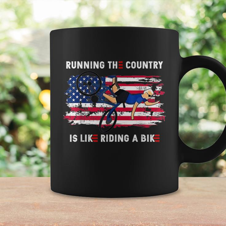 Running The Coutry Is Like Riding A Bike Joe Biden Funny Vintage Coffee Mug Gifts ideas