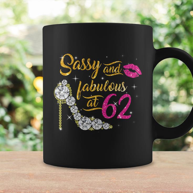 Sassy And Fabulous At 62 Years Old 62Nd Birthday Shoe Lip Coffee Mug Gifts ideas