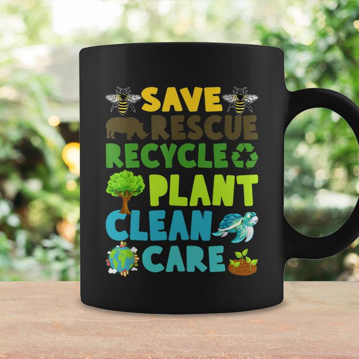 Save Bees Rescue Animals Recycle Plastic Earth Day Planet Funny Gift Coffee Mug Gifts ideas