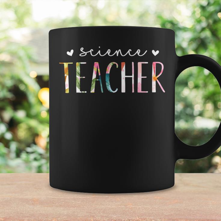 Science Teacher Cute Floral Design Coffee Mug Gifts ideas