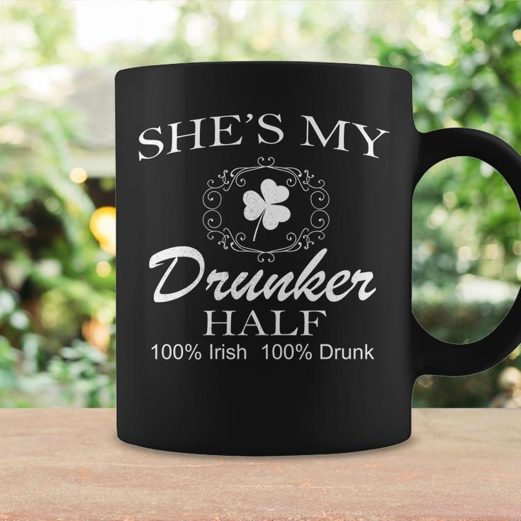 Shes My Drunker Half Funny St Patricks Day Graphic Design Printed Casual Daily Basic Coffee Mug Gifts ideas