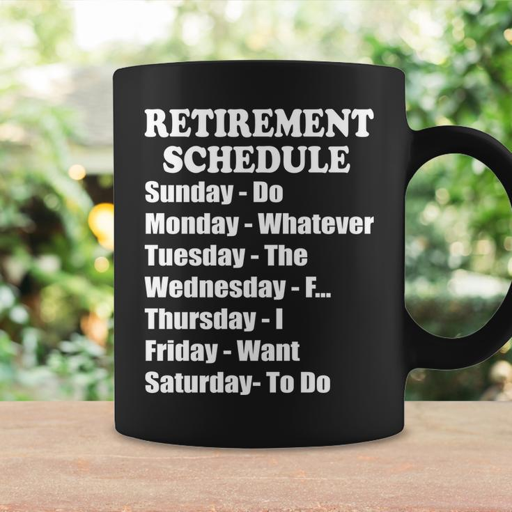 Special Retiree Gift - Funny Retirement Schedule Tshirt Coffee Mug Gifts ideas