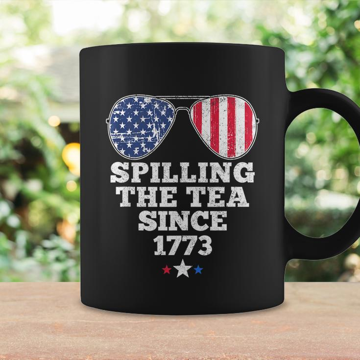 Spilling The Tea Since 1773 Funny 4Th Of July American Flag Coffee Mug Gifts ideas