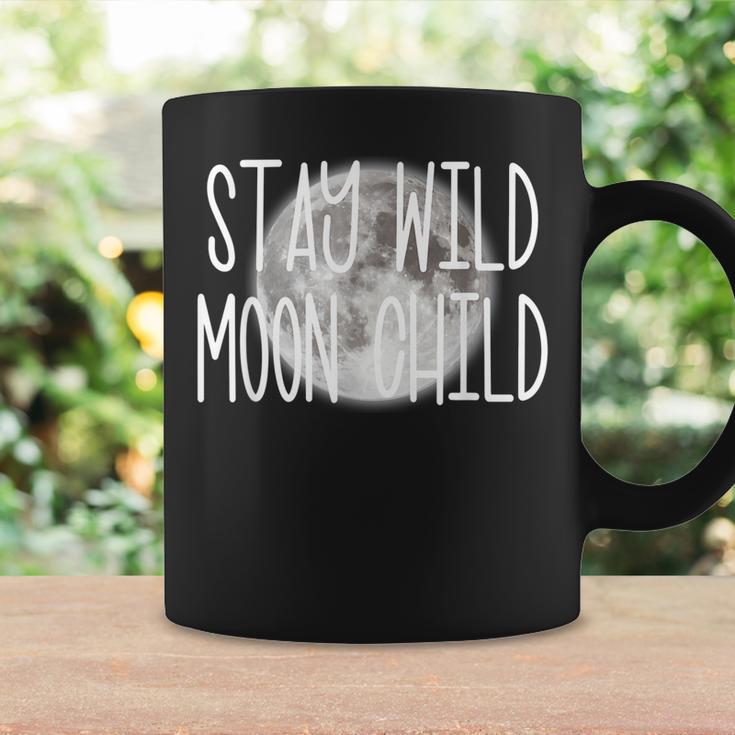 Stay Wild Moon Child Boho Peace Hippie Gift Moon Child Coffee Mug Gifts ideas