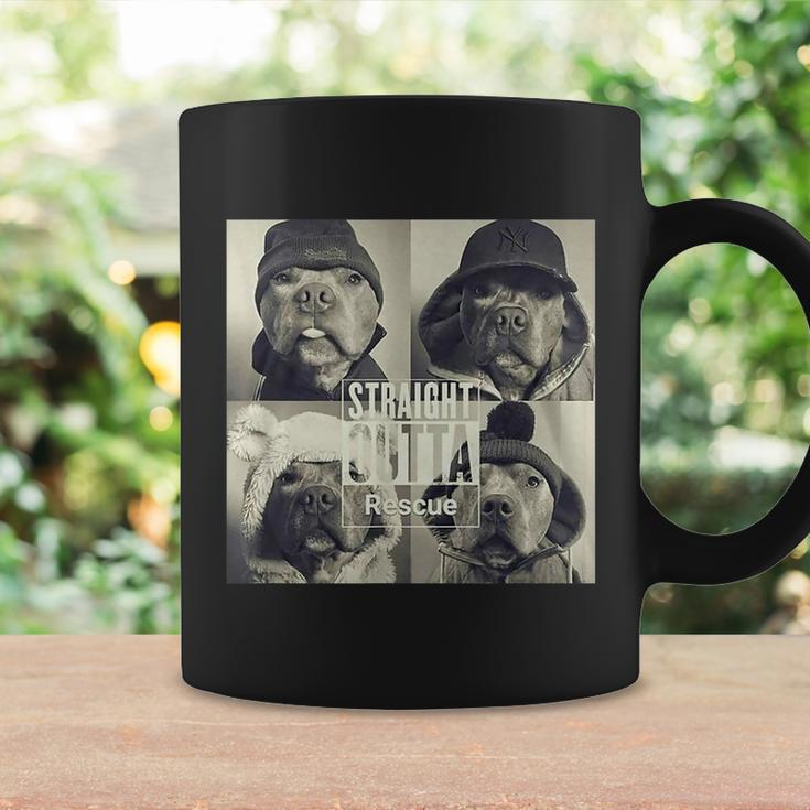 Straight Outta Rescue Pitbull Tshirt Coffee Mug Gifts ideas