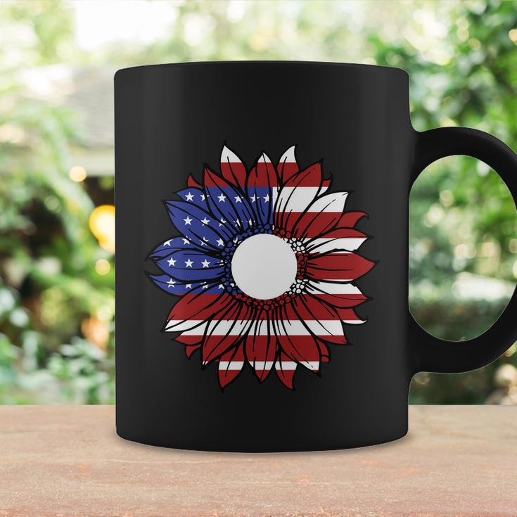Sunflower American Flag 4Th Of July Independence Day Patriotic Coffee Mug Gifts ideas