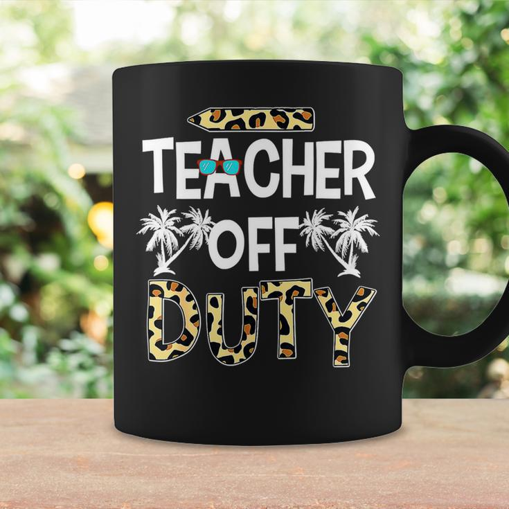 Teacher Off Duty Leopard Summer Happy Last Day Of School Coffee Mug Gifts ideas