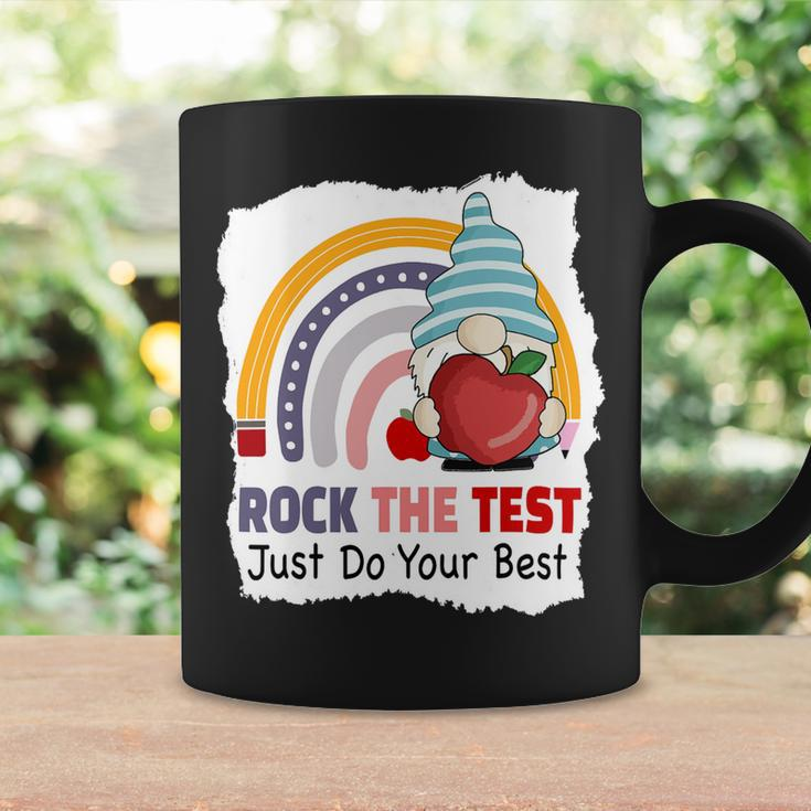 Test Day Rock The Test Teacher Testing Day Gnomes Teacher Coffee Mug Gifts ideas
