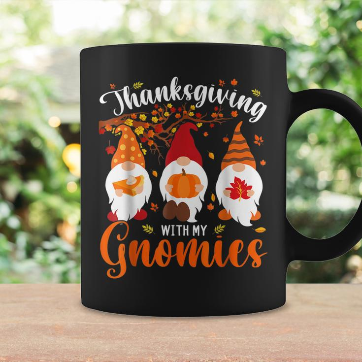 Thanksgiving With My Gnomies Funny Autumn Gnomes Lover Coffee Mug Gifts ideas