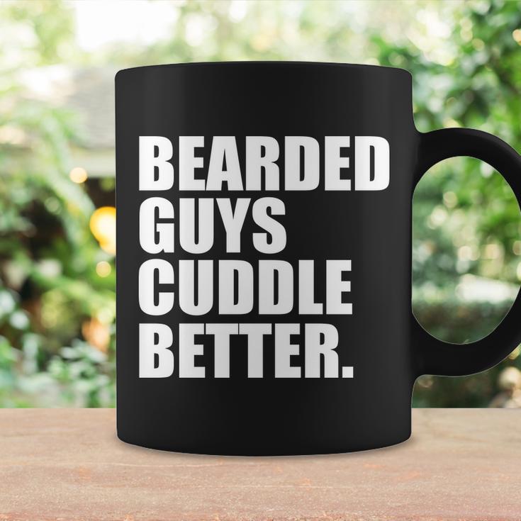 The Bearded Guys Cuddle Better Funny Beard Tshirt Coffee Mug Gifts ideas