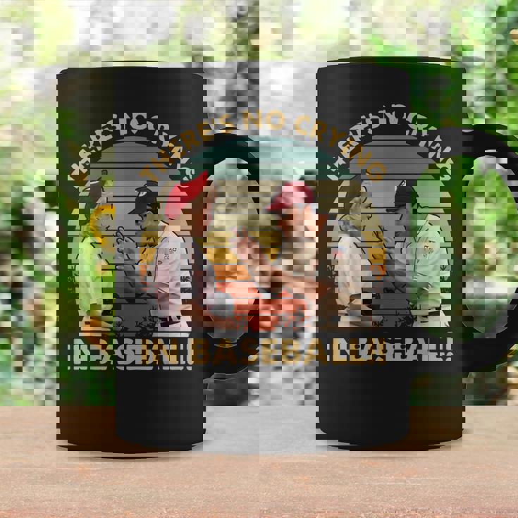 Theres No Crying In Funny Baseball Vintage Retro Coffee Mug Gifts ideas