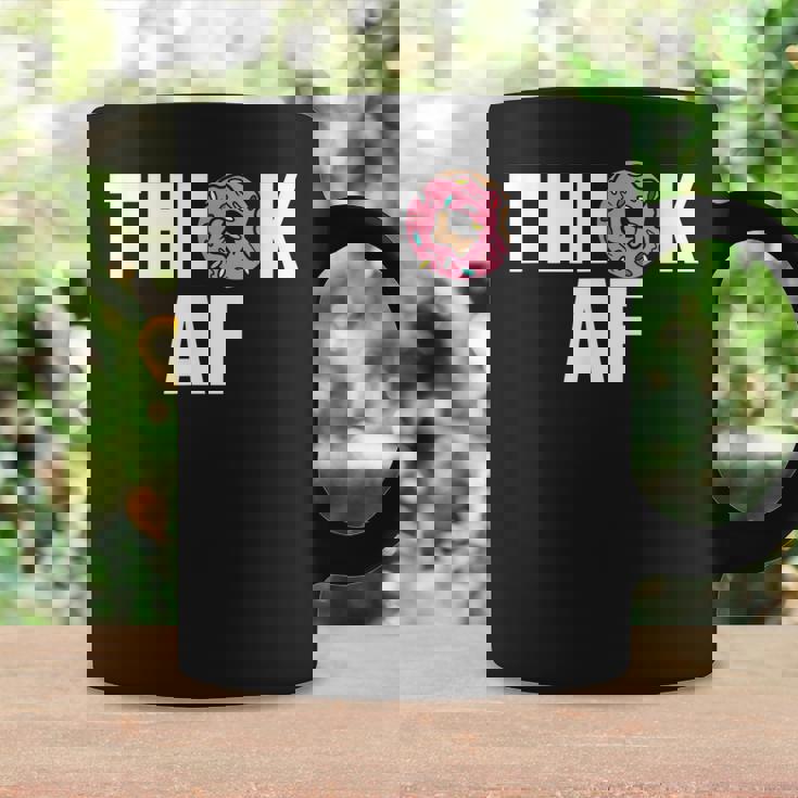 Thick Af Funny Donut Fitness Weightlifting Bodybuilding Coffee Mug Gifts ideas