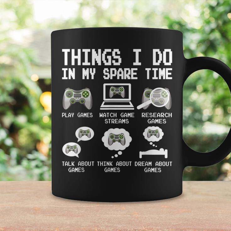 Things I Do In My Spare Time Funny Gamer Video Game Gaming Coffee Mug Gifts ideas