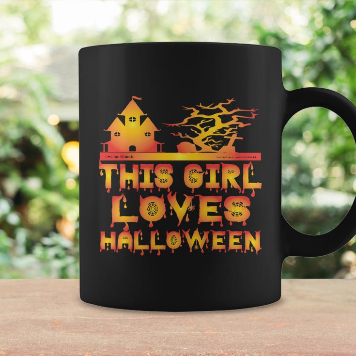 This Girl Loves Halloween Funny Hallloween Quote Coffee Mug Gifts ideas