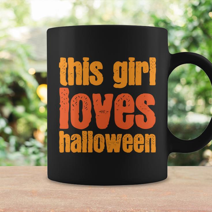 This Girl Loves Halloween Funny Halloween Quote Coffee Mug Gifts ideas