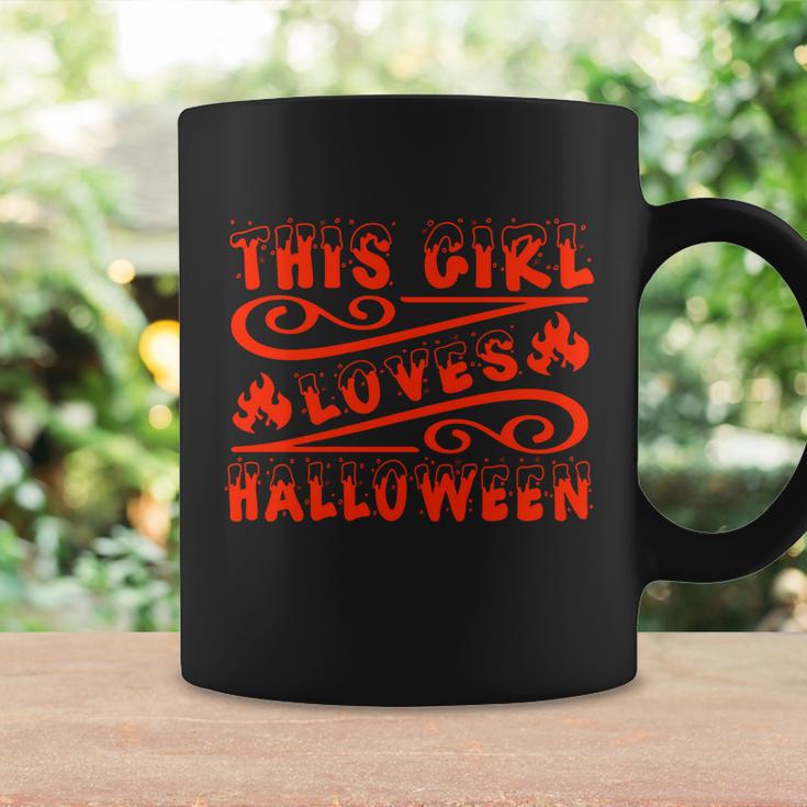 This Girl Loves Halloween Funny Halloween Quote Coffee Mug Gifts ideas