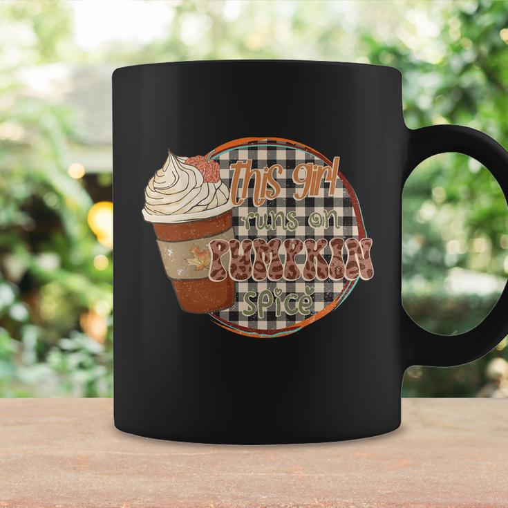 This Girl Runs On Pumpkin Spice Thanksgiving Quote Coffee Mug Gifts ideas