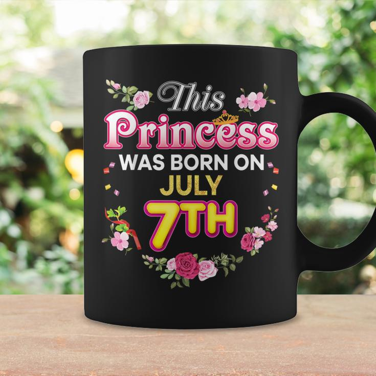 This Princess Was Born On July 7 7Th Happy Birthday Flower Coffee Mug Gifts ideas