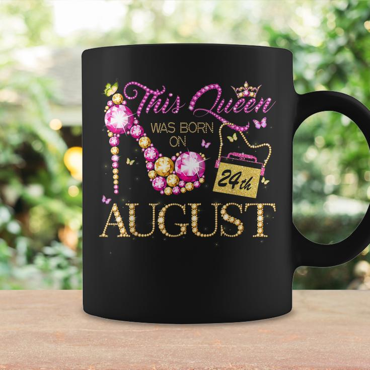 This Queen Was Born On August 24 24Th August Birthday Queen Coffee Mug Gifts ideas
