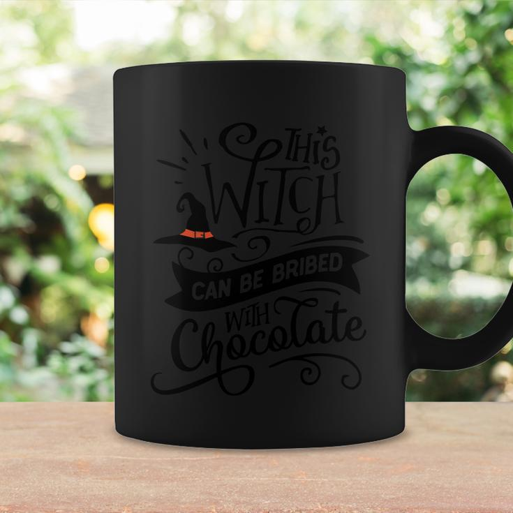 This Witch Can Be Bribed With Chococate Halloween Quote Coffee Mug Gifts ideas