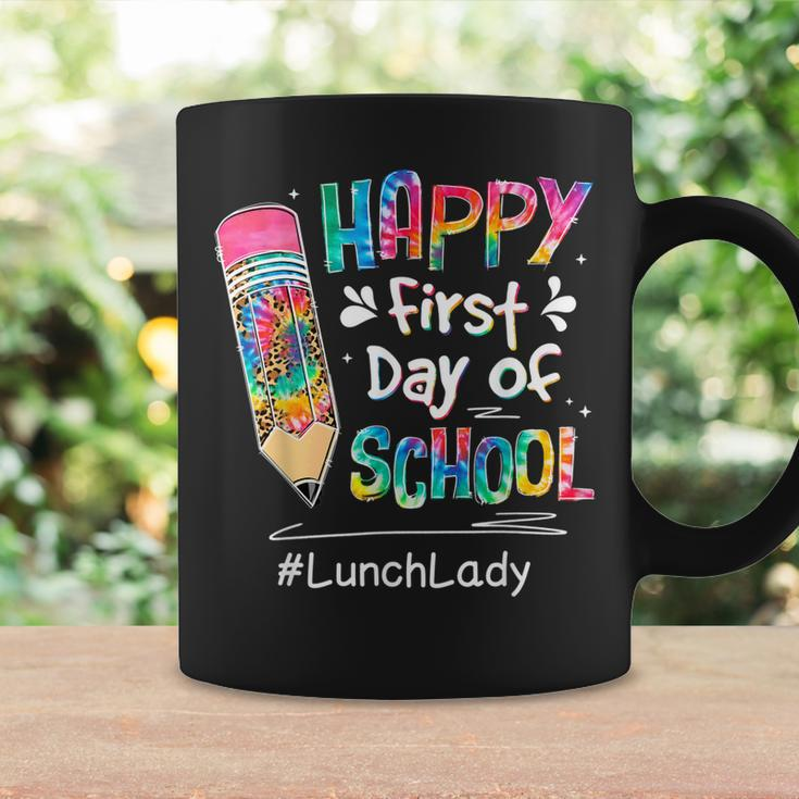 Tie Dye Pencil Happy First Day Of School Lunch Lady V2 Coffee Mug Gifts ideas