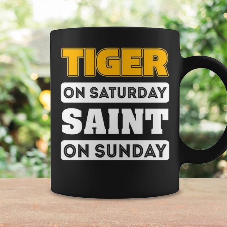 Tiger Saturday Saint Sunday Louisiana FootballS Coffee Mug Gifts ideas