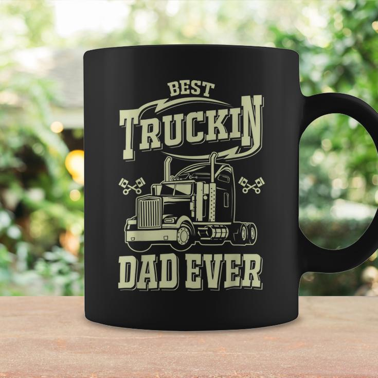 Trucker Trucker Best Trucking Dad Ever V2 Coffee Mug Gifts ideas