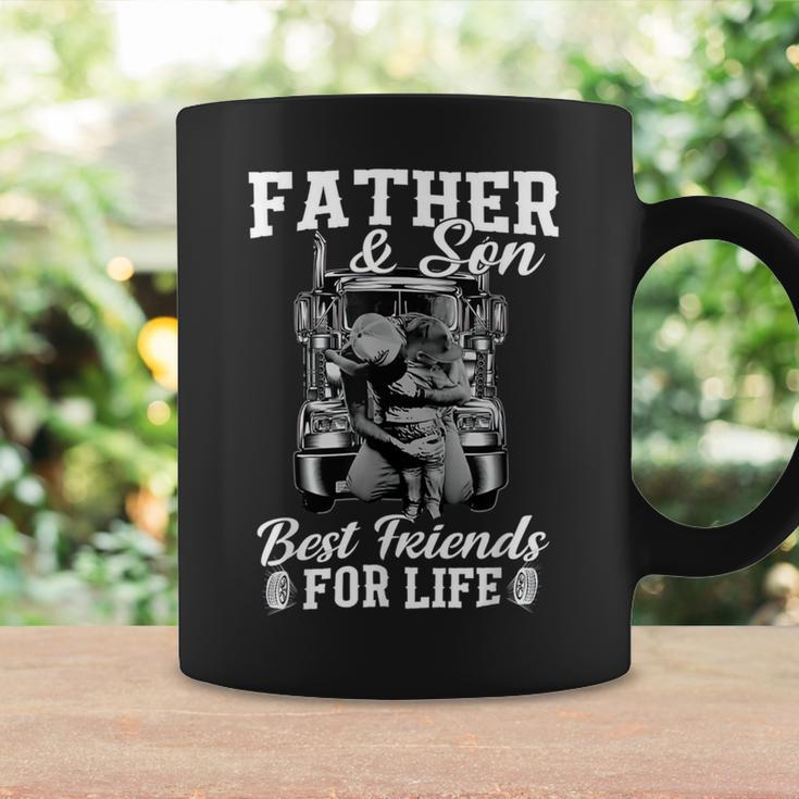 Trucker Trucker Fathers Day Father And Son Best Friends For Life Coffee Mug Gifts ideas