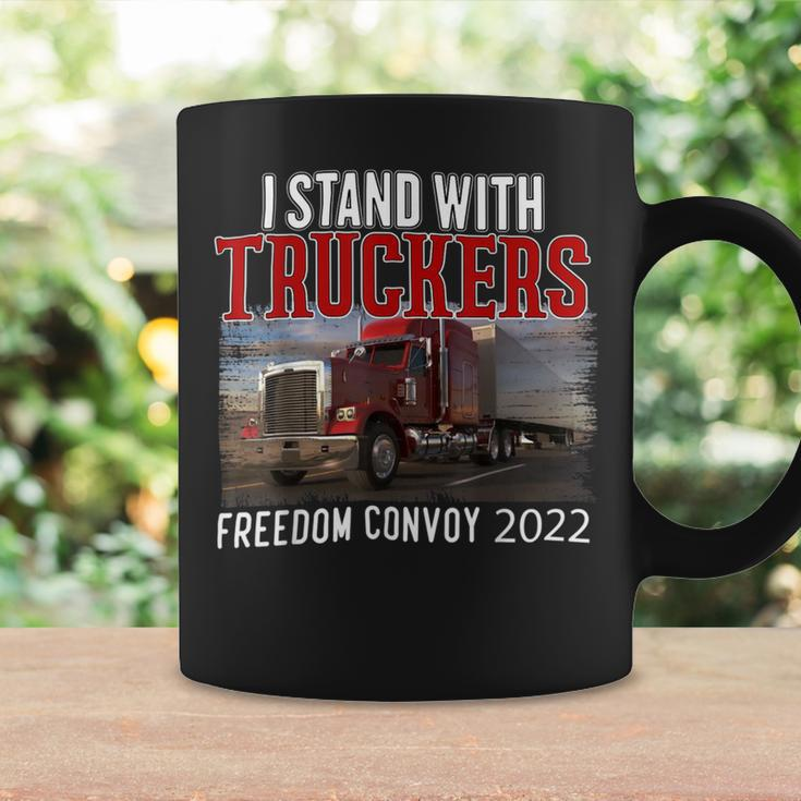 Trucker Trucker Support I Stand With Truckers Freedom Convoy _ Coffee Mug Gifts ideas