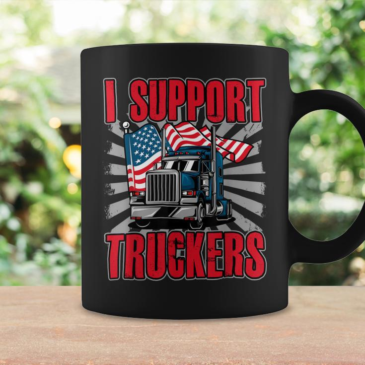 Trucker Trucker Support I Support Truckers Freedom Convoy Coffee Mug Gifts ideas