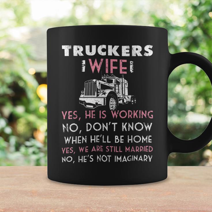 Trucker Trucker Wife Shirt Not Imaginary Truckers WifeShirts Coffee Mug Gifts ideas