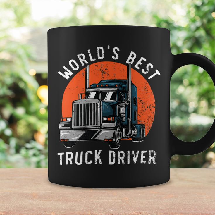 Trucker Worlds Best Truck Driver Trailer Truck Trucker Vehicle Coffee Mug Gifts ideas