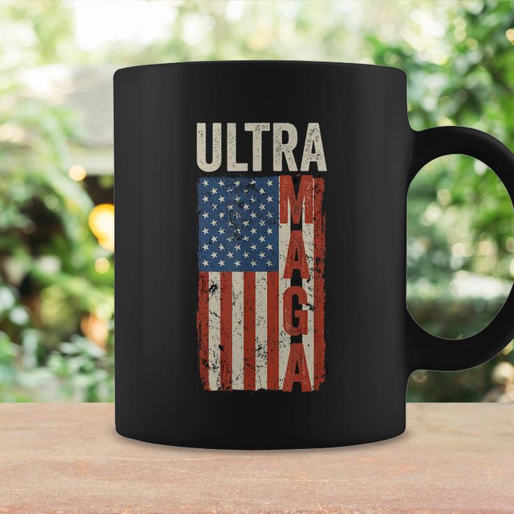 Ultra Maga Us Flag Pro Trump American Flag Tshirt Coffee Mug Gifts ideas