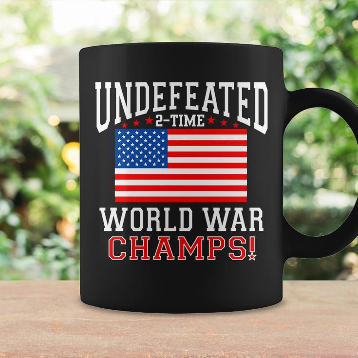 Undefeated 2-Time World War Champs Tshirt Coffee Mug Gifts ideas