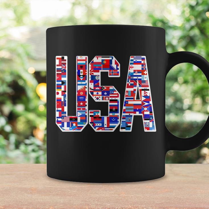 Usa World Flags Pattern Coffee Mug Gifts ideas