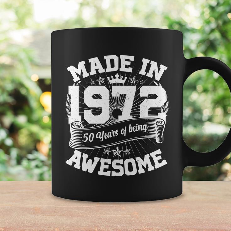 Vintage Crown Made In 1972 50 Years Of Being Awesome 50Th Birthday Coffee Mug Gifts ideas