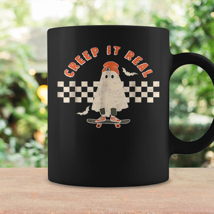 Vintage Retro Halloween Creep It Real Ghost Boy Fall Season Coffee Mug Gifts ideas