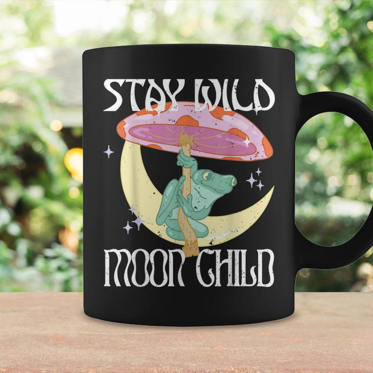 Vintage Retro Stay Wild Moon Child Frog Peace Love Hippie Coffee Mug Gifts ideas