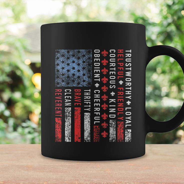 Vintage Us America Flag Scouting Scout Law Coffee Mug Gifts ideas